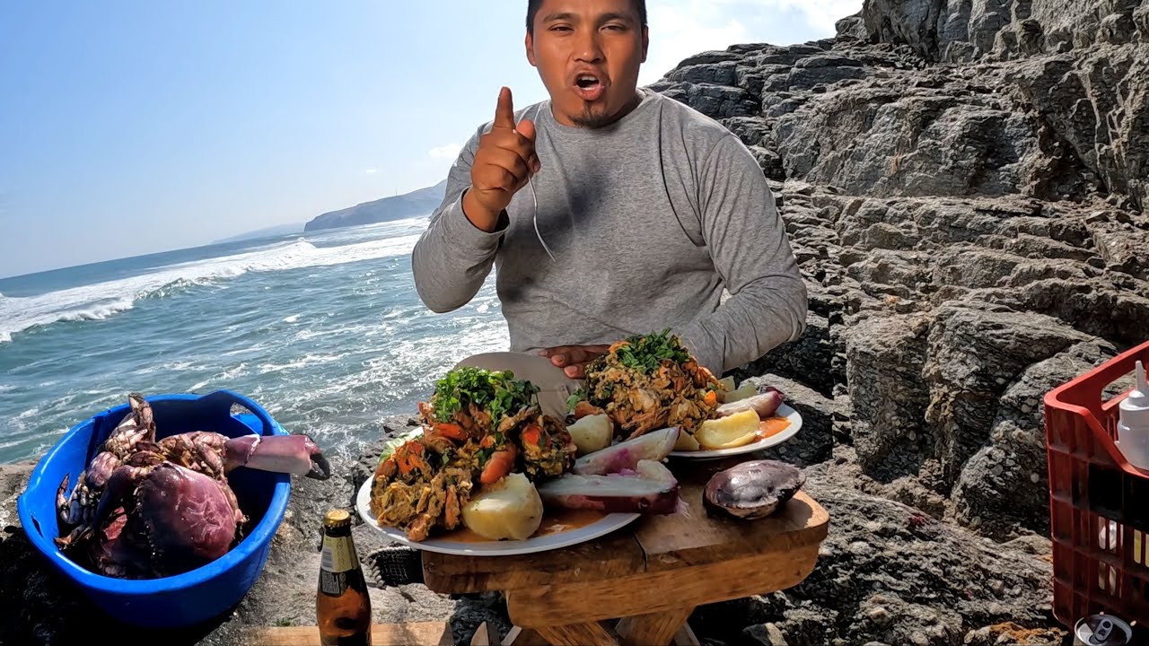 ¡Increíble! REVENTADO de CANGREJOS  en Acantilados Riesgosos