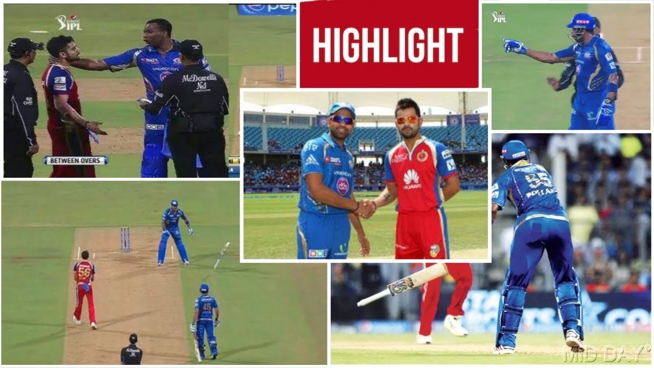 MI vs RCB IPL 2014 thriller match highlights 🥶🔥 || Polard Virat Kohli's fight || 