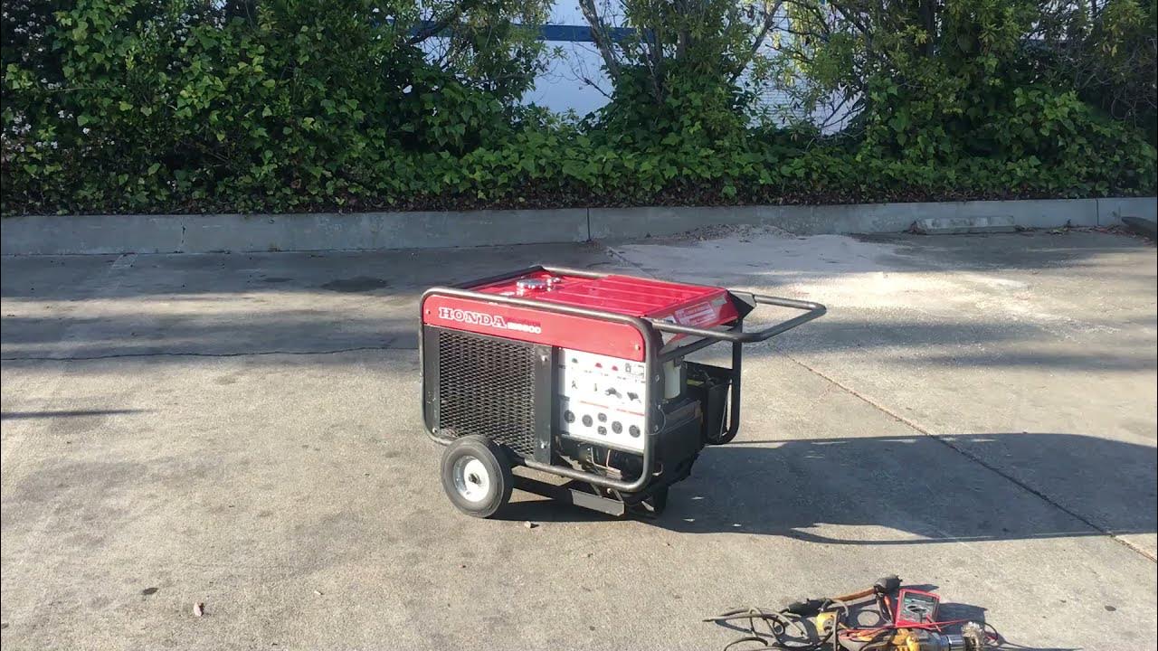 Honda ES6500 Portable Gas Generator ES 6500 Watt 12 hp 120/240V YouTube
