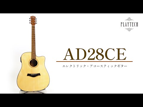 AD28CE Acoustic Guitar / PLAYTECH - YouTube