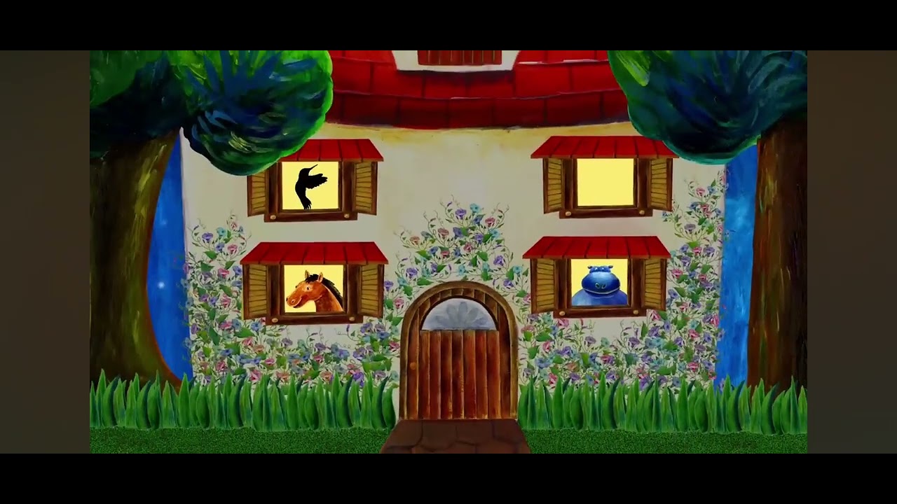 h is for horse and hippo in the house