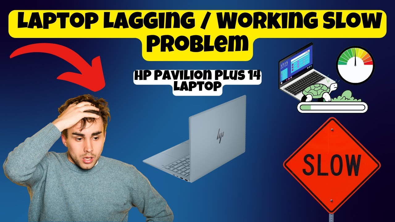 How to Fix HP Pavilion Plus 14 Laptop Lagging / Working Slow Problem (easy method)