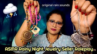 ASMR Rainy Night Jewelry Shop 🌧️💍 Soft Spoken Indian Seller |Necklaces, Pendants & Chokers Roleplay screenshot 5