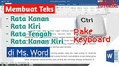 Cara Mengatur Rata Kiri rata kanan pada file word. 