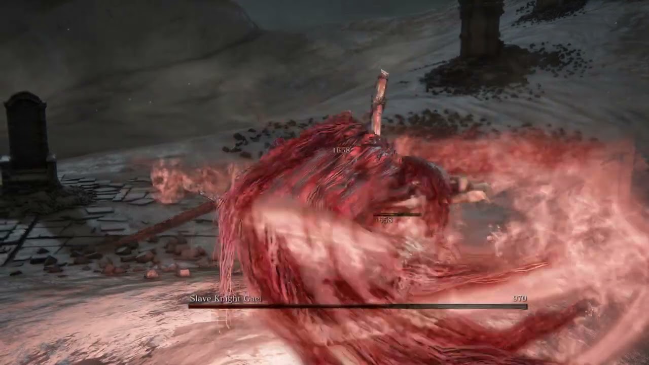 Hollow Manservant's 10xhp vs Slave Knight Gael