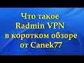 Обзор программы - Radmin VPN