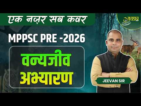 MPPSC PRE-2026 | Unit-3 Geography | Wildlife Sanctuary, Biosphere Reserve & National Park