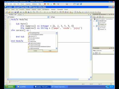Arrays, Arreglos, Vectores, Matrices, Aprender A Programar En Visual Basic Express Edition Parte 1