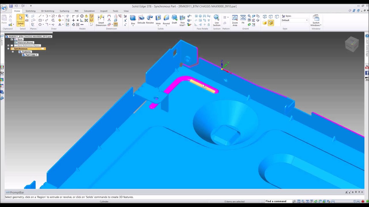 Sheet Metal overview in Solid Edge ST8