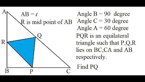 Find the side length of the equilateral triangle inscribed in a right triangle