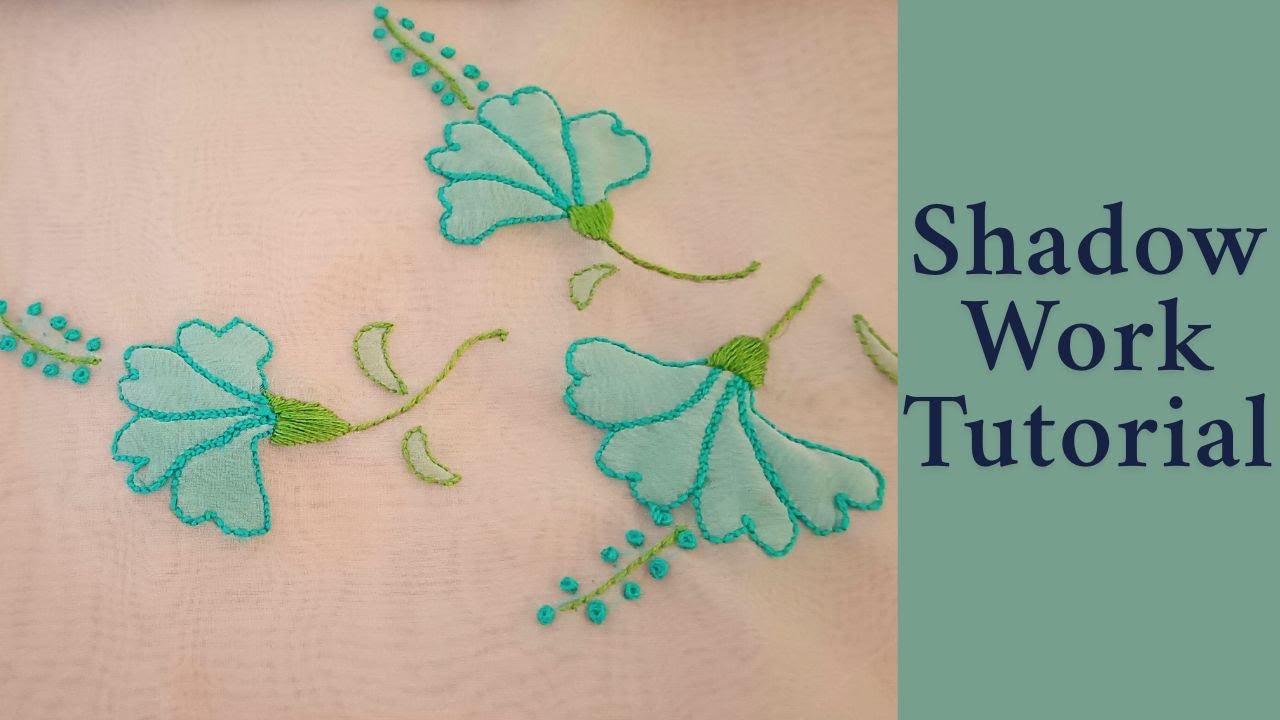 How To Do Shadow Work Neatly On Curved Petals | Tutorial For Beginners | Hand Embroidery Patterns