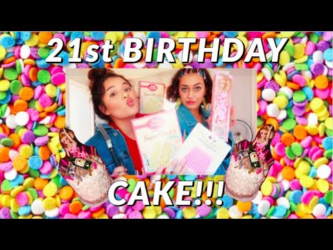 21st-birthday-cake-tutorial🎂❤️🎉-#quarantineedition