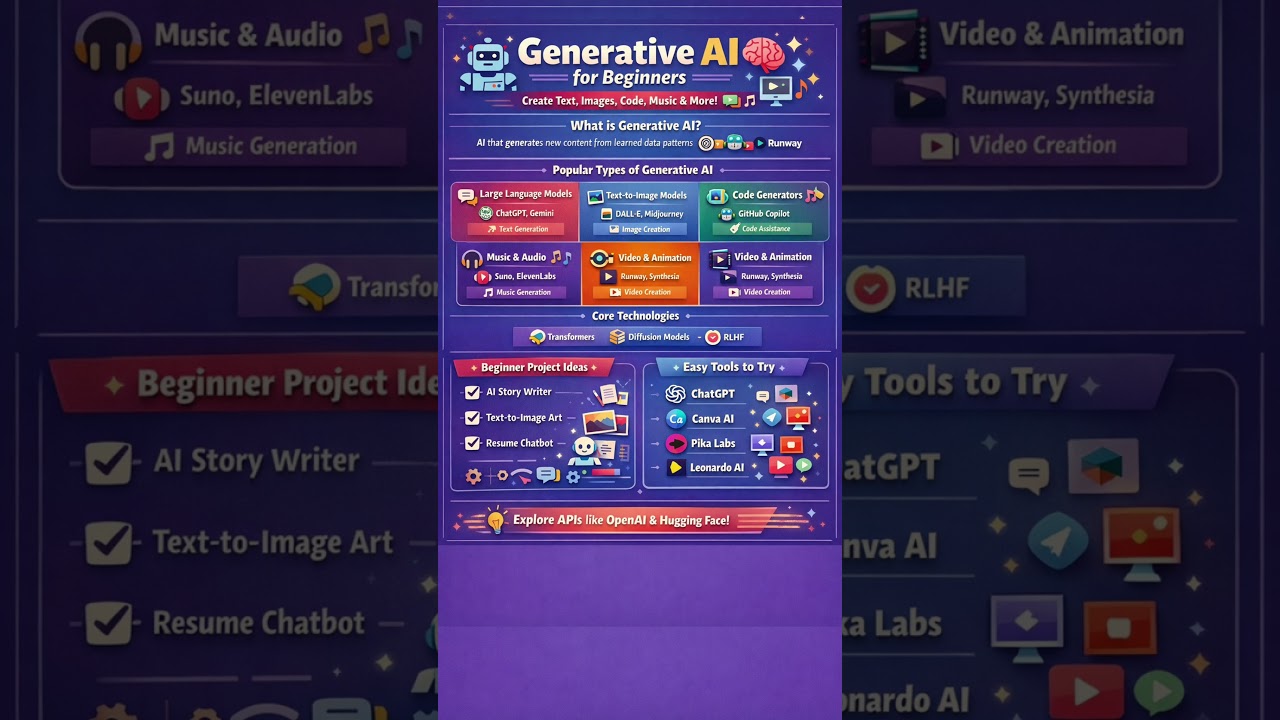Steps to Learn Generative AI 💪👌👍🤶