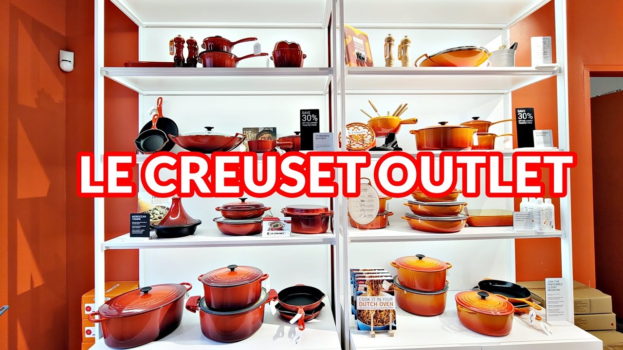 LE CREUSET OUTLET SHOP WITH ME 