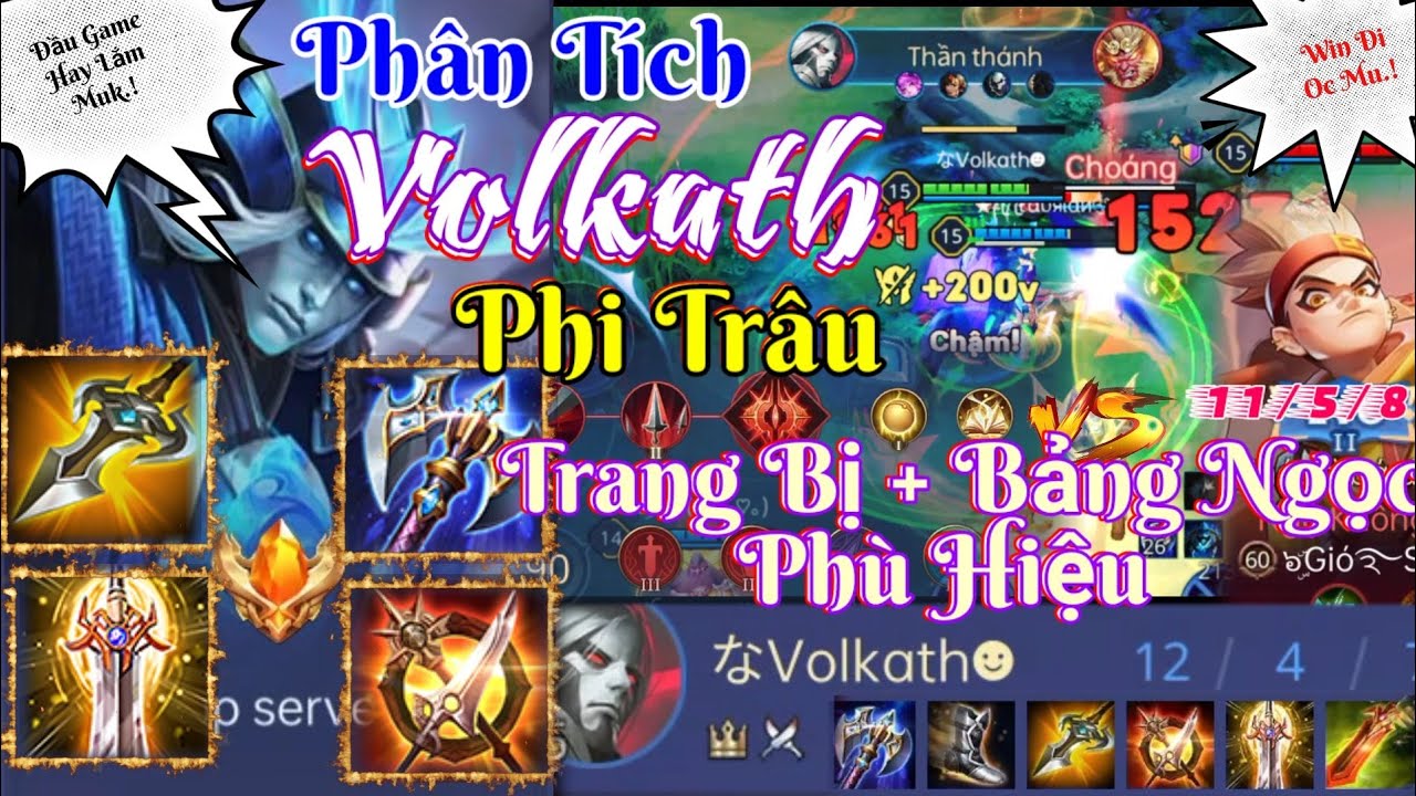 Phân Tích Volkath Phi Trâu | Trang Bị + Bảng Ngọc +... - youtube