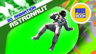 Green Screen Astronaut Fly Space Earth - Footage PixelBoom