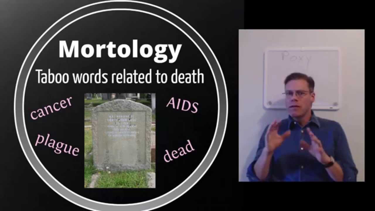 Taxonomy of Taboo Words Part 7: Mortology
