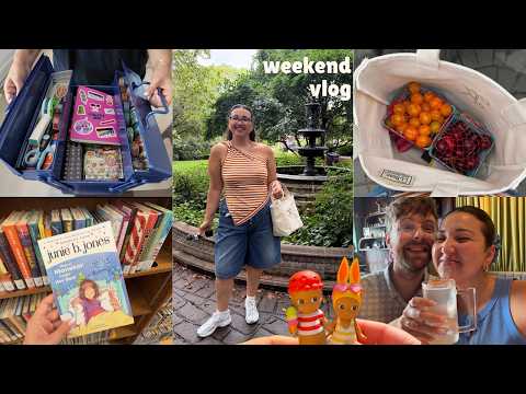 a weekend in my thirties! living in jersey city, farmers market, time with friends, apartment reset
