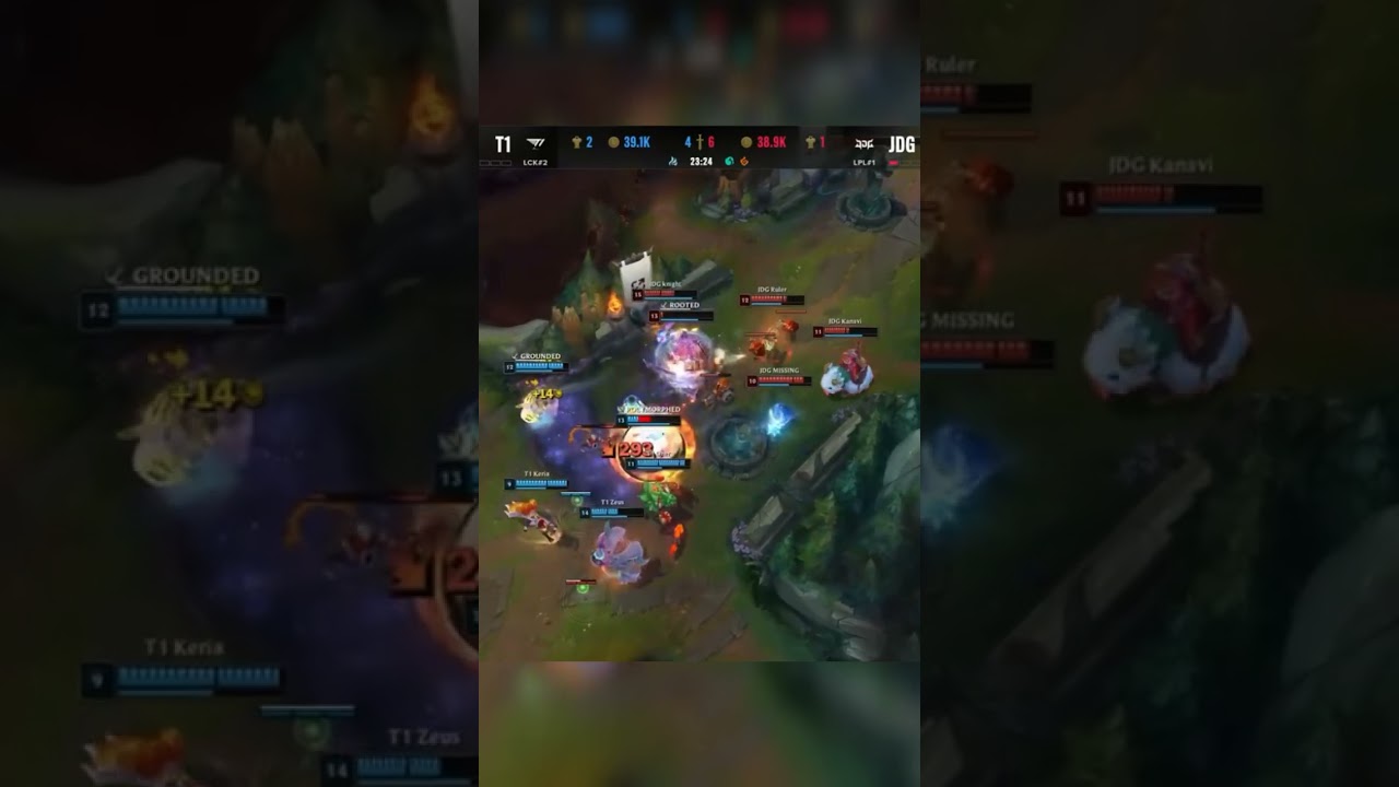 MSI T1 Gumayusi Quadra kill Xayah (T1 vs JDG)