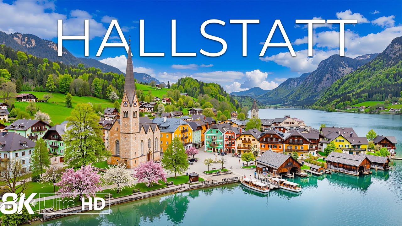 Hallstatt 8K – Majestic Lakeside Village, Alpine Peaks & Timeless Austrian Beauty