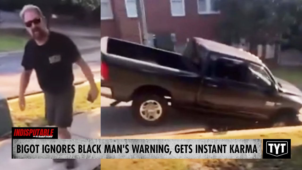 ⁣WATCH: Racist Driver Ignores Black Man's Sinkhole Warning, Instantly Regrets It