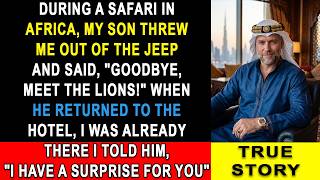 Stranded Me Among Lions My Son Left Me Outside the Jeep... But When He Returned to the Hotel