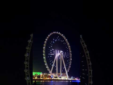 Ain Dubai is the world's tallest observation wheel (250m) on Bluewaters Island #aindubai #dubai #uae