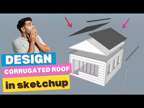 Want a PERFECT Corrugated Roof? Watch This Now | SketchUp tutorial — video thumbnail