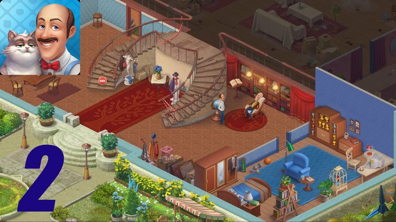 Homescapes Story Walkthrough Part 2 - Day 2