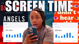 TRACKING MY SCREEN TIME via READING VLOG| reading, running, grieving