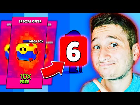 ყველაზე იღბლიანი გახსნა - 10 Free MegaBox Brawl Stars Box opening