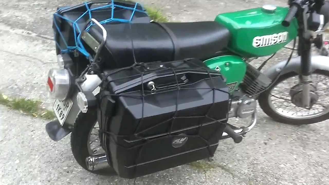 TRAILER Simson s51 [KUFRY PNEUMANT ] - YouTube