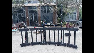Arc LED Stacking System Ground Support Truss Stand Black Aluminum LED Screen Wall Ground Support