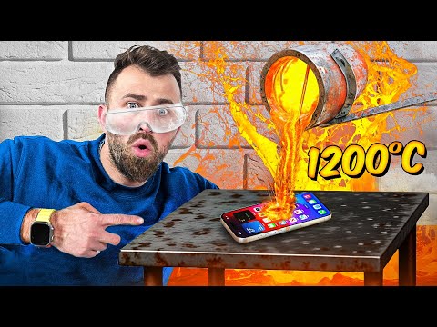 1200 გრადუსიანი ლავა VS iPhone 15 Pro