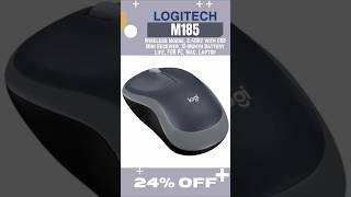 24% OFF! Logitech M185 Wireless Mouse, 2.4GHz with USB Mini Receiver, For PC, Mac, Laptop
