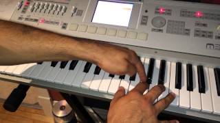 Video thumbnail of "Como Tocar Acordeón En El Teclado"