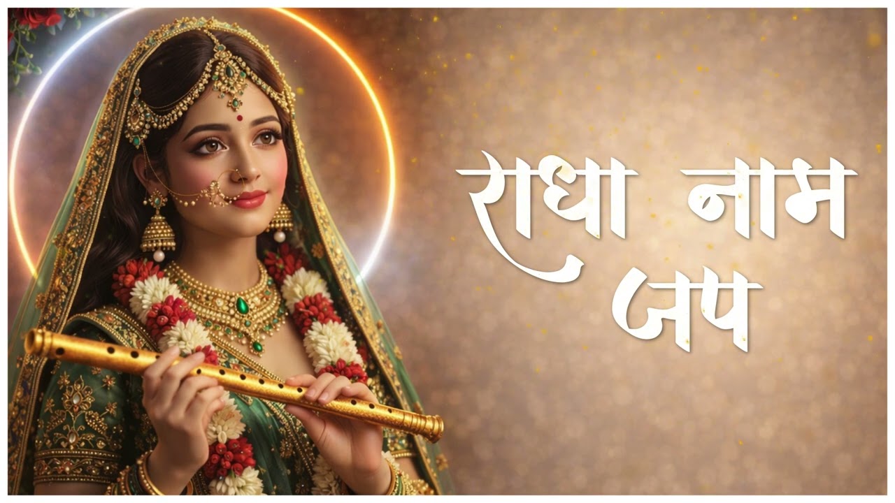 Radha Naam Jap | मन को शांति देने वाला भक्ति जाप | Radha Naam Dhara