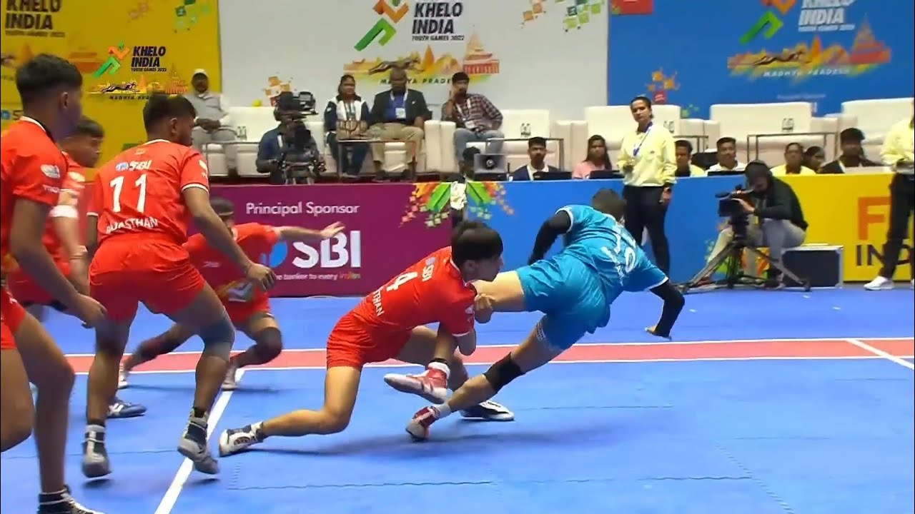 Maharashtra vs Rajasthan Boy's Kabaddi Match Full Highlights | Khelo India Youth Games 2022