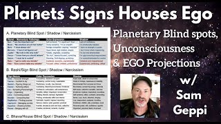 Vedic Astrology - Shadows Ego Blind Spots Planets Signs Houses