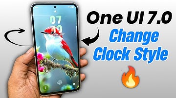 Samsung Galaxy One UI 7 New Clock Style | One UI 7 Lock Screen Clock Style | One UI 7 Clock Style