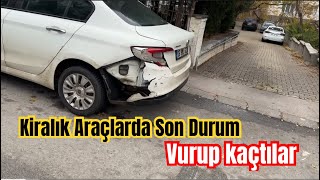 Ki̇ralik Araçlarda Son Durum Park Hali̇ndeyken Vurup Kaçtilar
