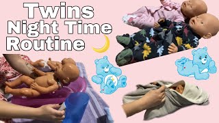 Baby Born Twins Bath Time Routine | Baby Doll Role Play
