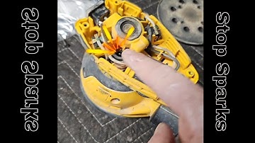 Changing brushes on a Dewalt Sander