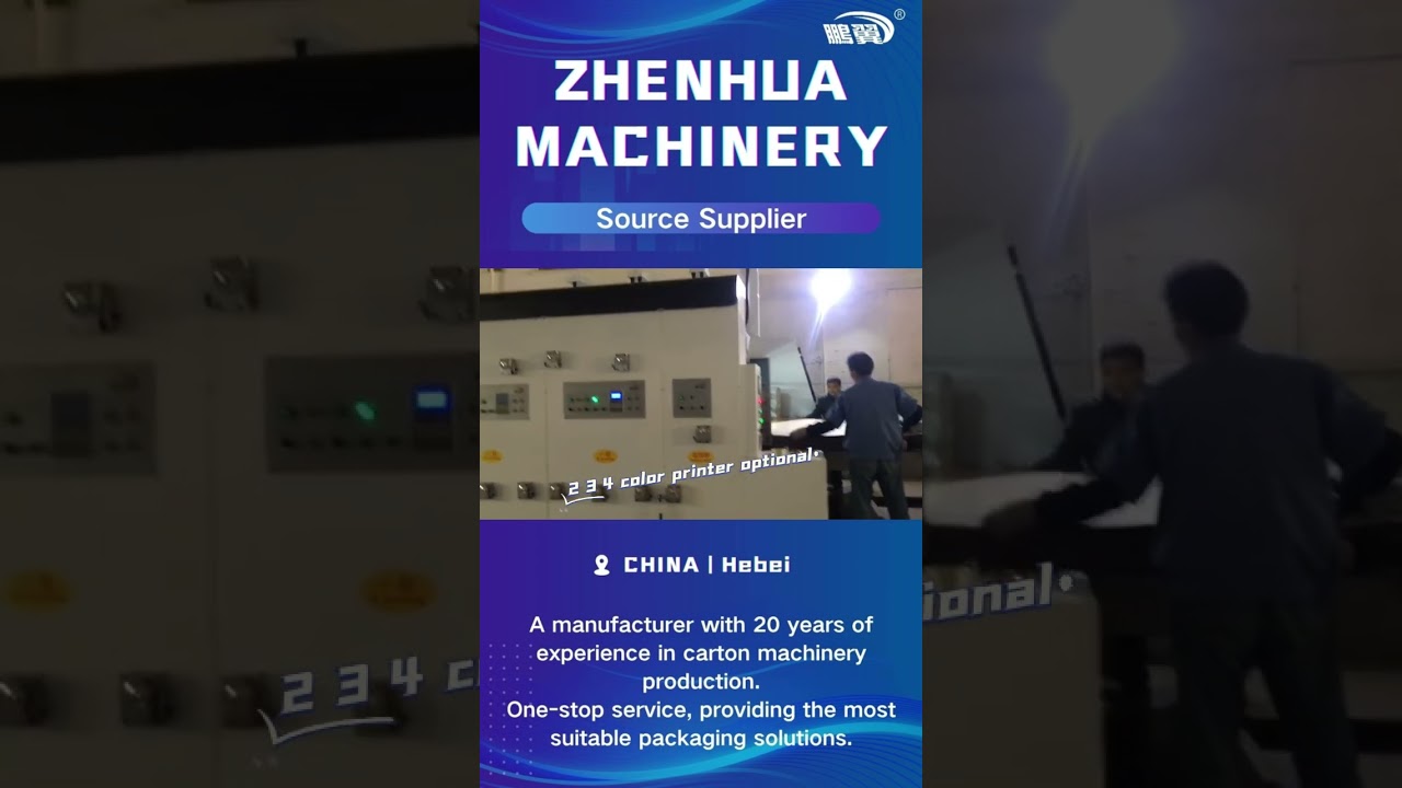 ZHENHUA Printer Slotter Electrical Car Carton Box Making Machine