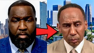 ‘Hell Naw’ Kendrick Perkins CHECKS Stephen A LIVE On ESPN First Take For Being Soft On Wemby FOUL! screenshot 1