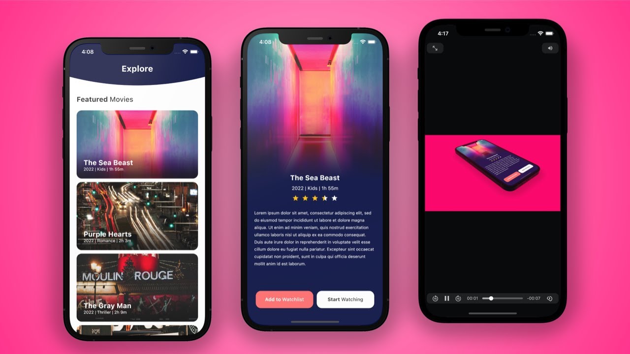 Flutter Movie App UI - Flutter UI Tutorial for Beginners - YouTube