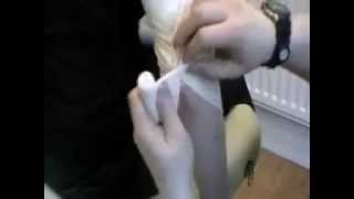 Elbow crepe bandaging