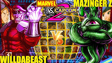 MvC2 Mvci Umvc3 MAZINGER Z vs WILLDABEAST pt 2