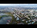 4К drone - Строящийся Московский Диснейленд "Остров Мечты", Нагатинская пойма