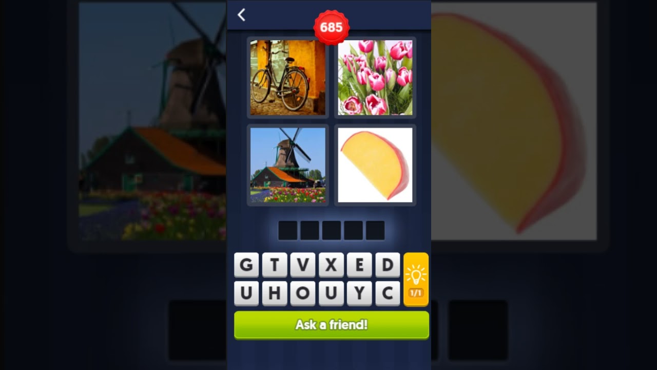 4 Pics 1 Word Facebook Level 685